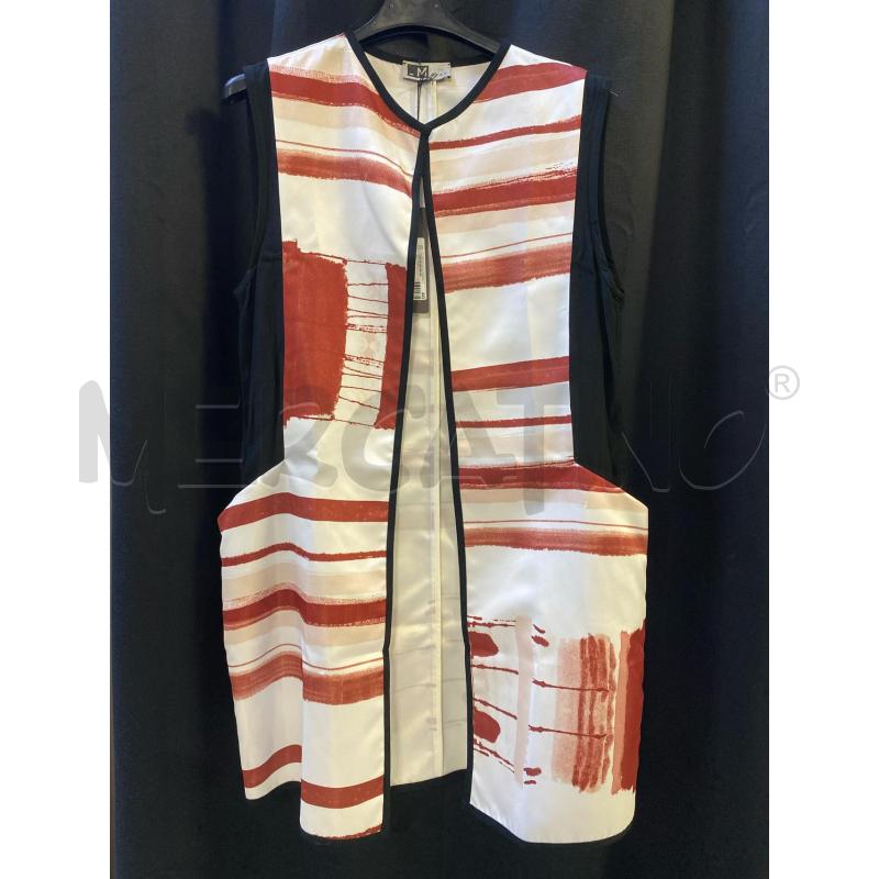 GILET DONNA LUNGO NUOVO MALLONI GREY FANT BIANCA ROSSA LAT NERO  | Mercatino dell'Usato Ciampino 1