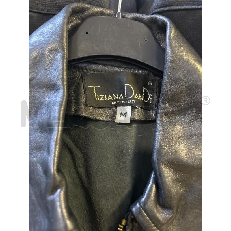 GILET DONNA PELLE TIZIANA DANDI NERO  | Mercatino dell'Usato Ciampino 2