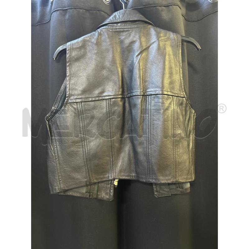 GILET DONNA PELLE TIZIANA DANDI NERO  | Mercatino dell'Usato Ciampino 3