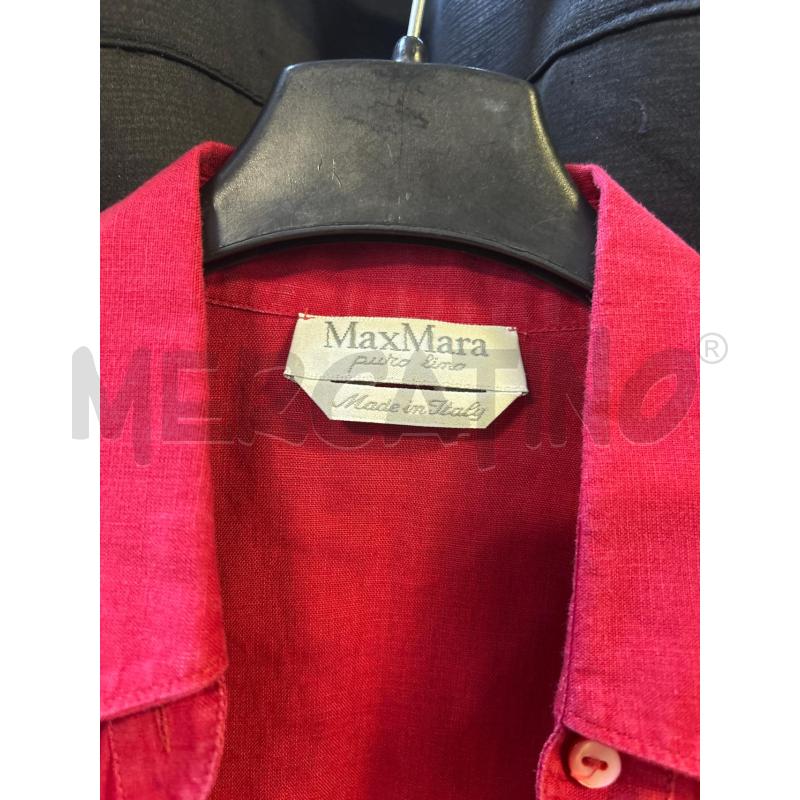 GILET DONNA ROSSO MAX MARA LINO | Mercatino dell'Usato Ciampino 2