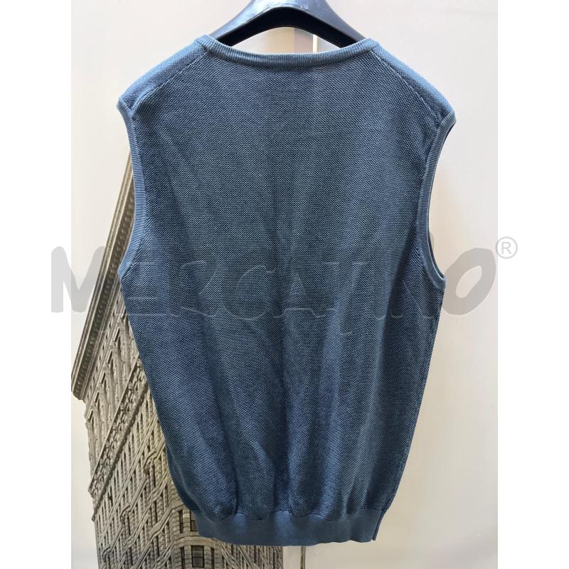 GILET UOMO GRAN SASSO CELESTE COTONE | Mercatino dell'Usato Ciampino 3