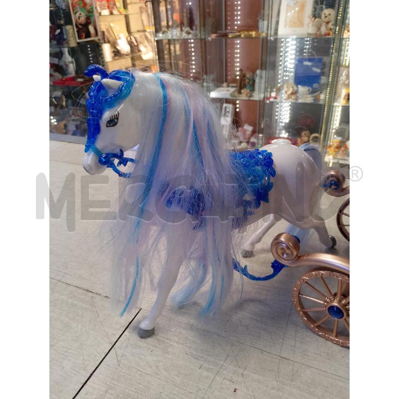 GIOCO CARROZZA BARBIE BLU CON CAVALLO | Mercatino dell'Usato Ciampino 2