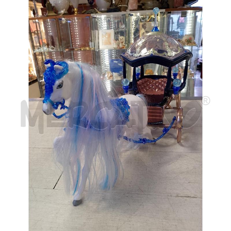 GIOCO CARROZZA BARBIE BLU CON CAVALLO | Mercatino dell'Usato Ciampino 5
