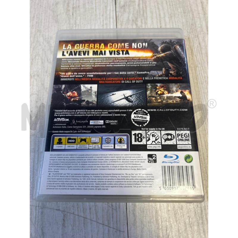GIOCO PS3 CALL OF DUTY WORLD AT WAR | Mercatino dell'Usato Ciampino 2
