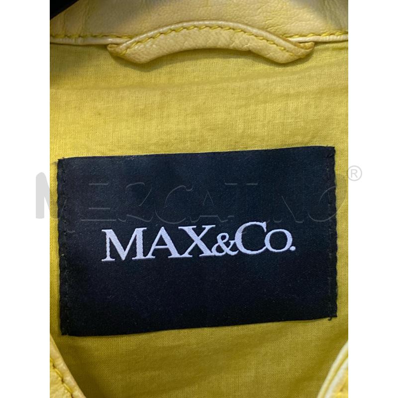 GIUBBINO DONNA PELLE MAX&CO GIALLO | Mercatino dell'Usato Ciampino 2