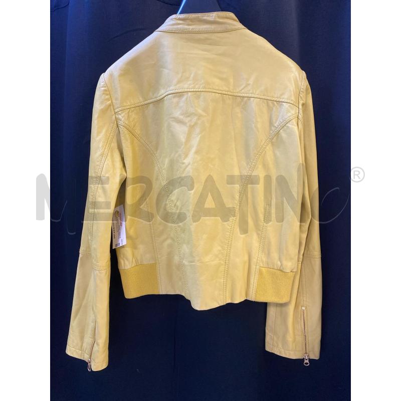 GIUBBINO DONNA PELLE MAX&CO GIALLO | Mercatino dell'Usato Ciampino 3