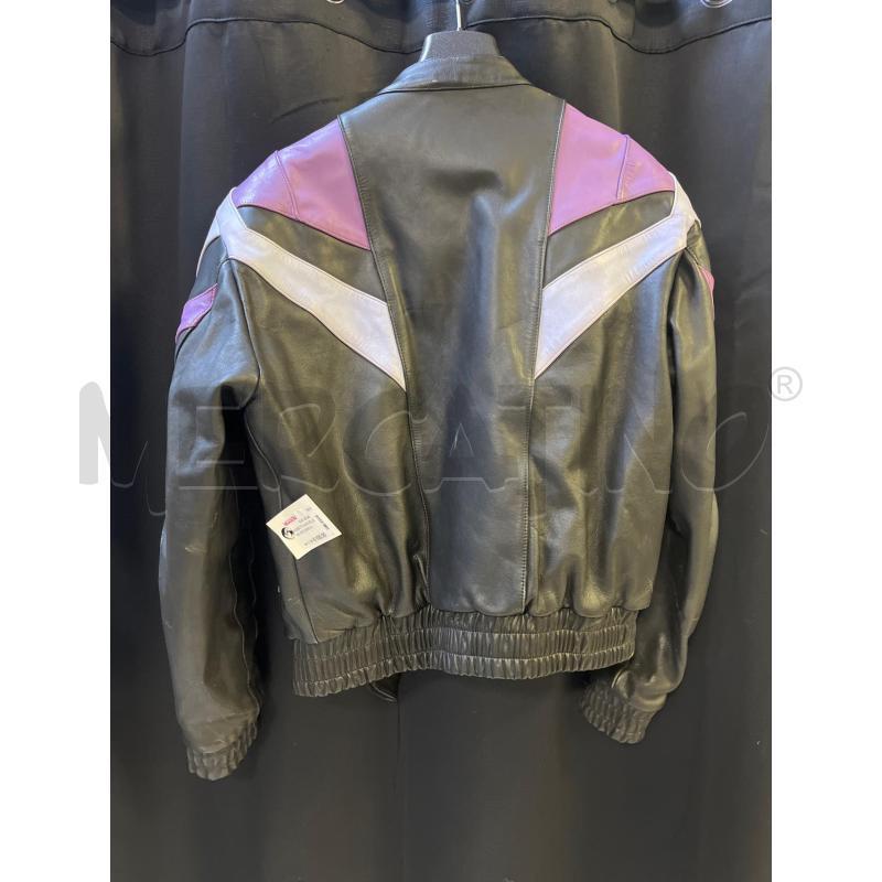 GIUBBOTTO UOMO PELLE IXS MOTO NERO VIOLA LILLA | Mercatino dell'Usato Ciampino 3