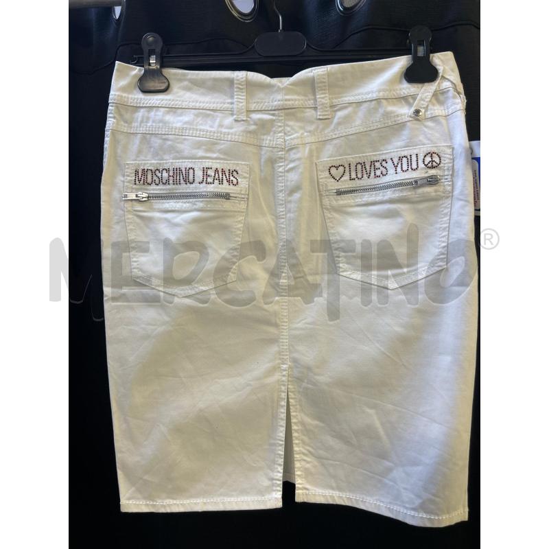 GONNA BIANCA JEANS MOSCHINO  | Mercatino dell'Usato Ciampino 2