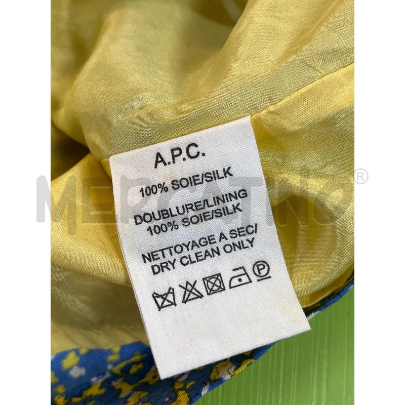 GONNA SETA CELESTE GIALLA FANT A.P.C  | Mercatino dell'Usato Ciampino 5