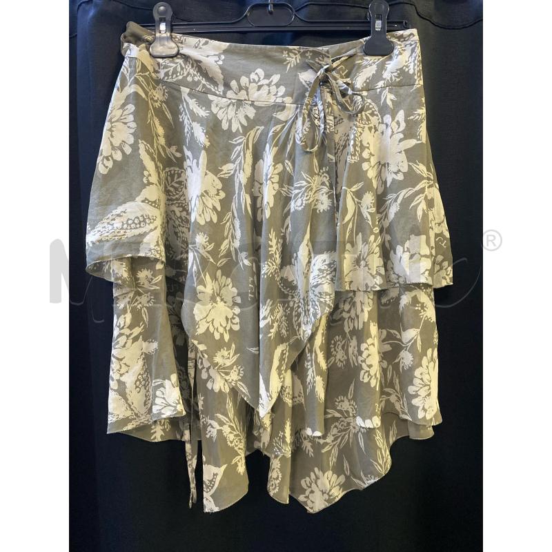GONNA TRUSSARDI SETA VERDE FANT BEIGE | Mercatino dell'Usato Ciampino 1