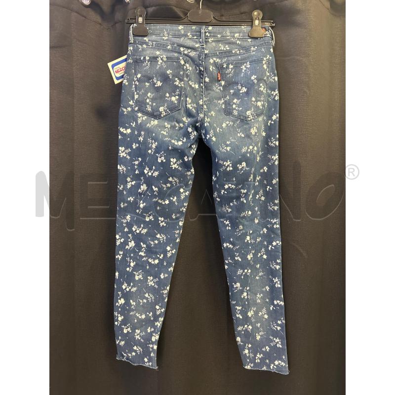 JEANS DONNA LEVI'S SKINNY FIORI BIANCHI  | Mercatino dell'Usato Ciampino 3