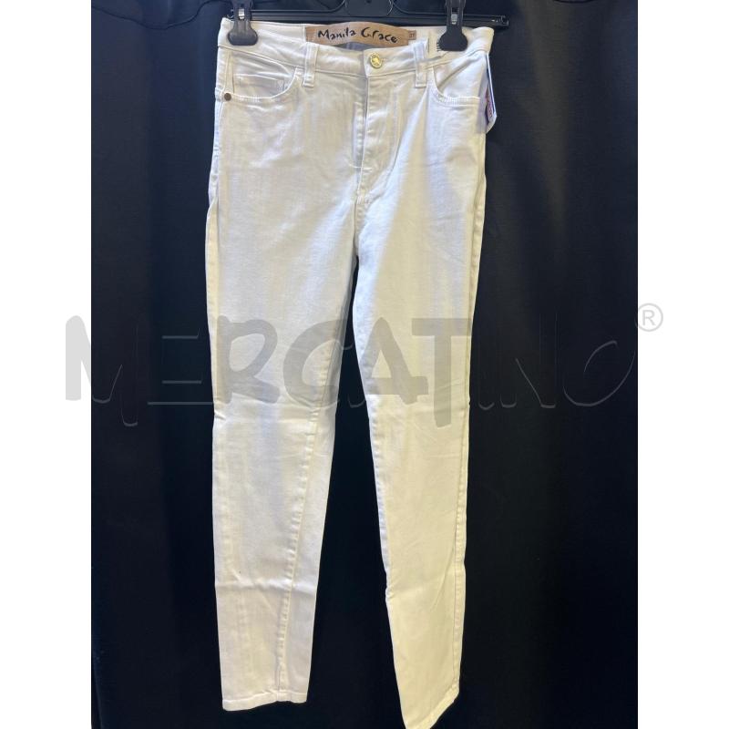JEANS DONNA MANILA GRACE BIANCO | Mercatino dell'Usato Ciampino 1