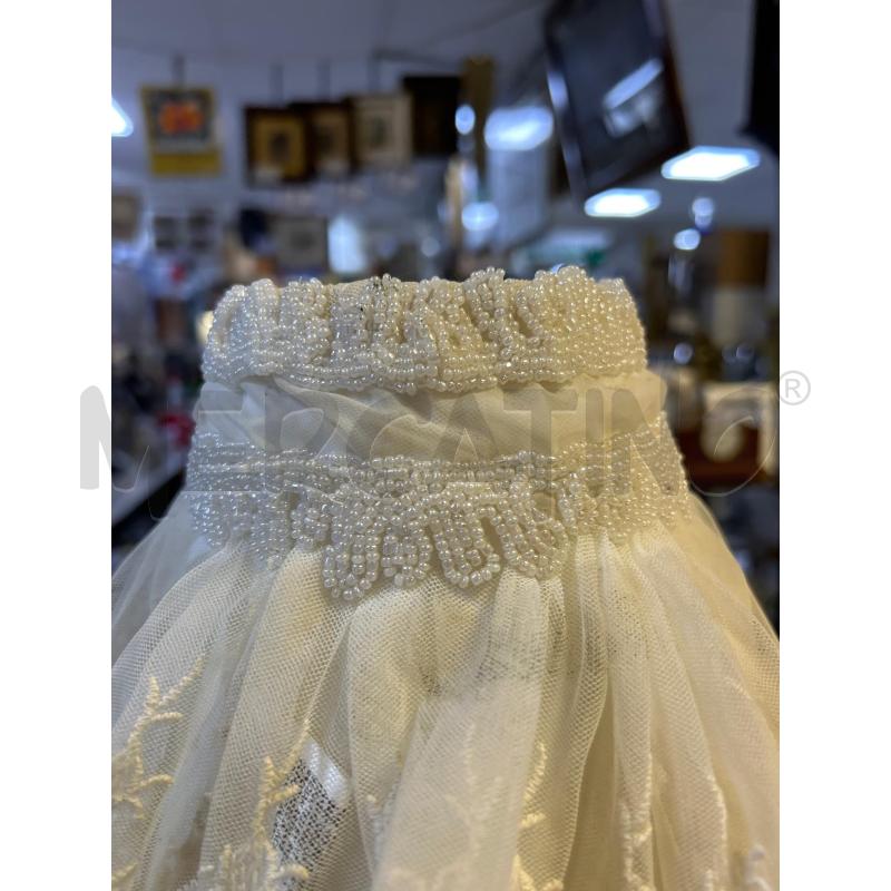 LAMPADA BASE FERRO ROSE CON CAPPELLO PANNA | Mercatino dell'Usato Ciampino 2