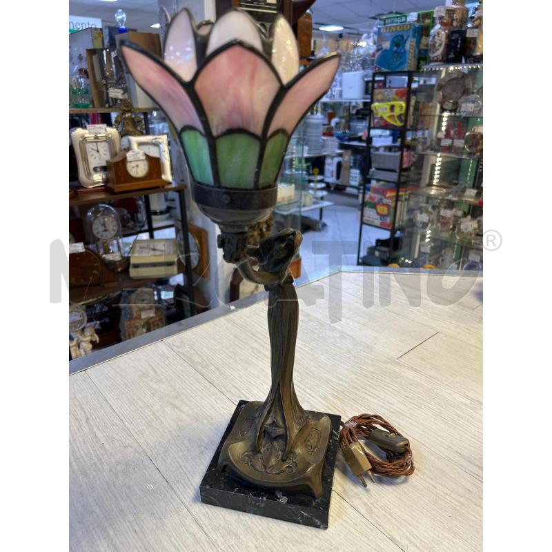 LAMPADA B FAVRILE EPOCA STILE TIFFANY STATUA DONNA  | Mercatino dell'Usato Ciampino 1