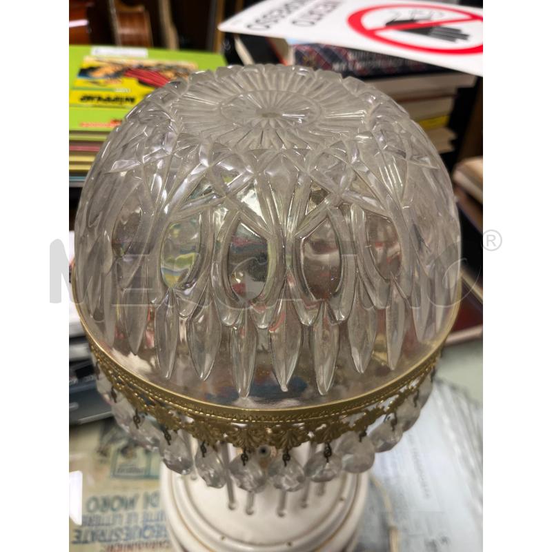 LAMPADA CERAMICA FIORI CAPPELLO IN CRISTALLO | Mercatino dell'Usato Ciampino 3
