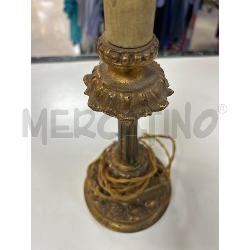LAMPADA LEGNO DORATA NUMERATA EPOCA | Mercatino dell'Usato Ciampino 2