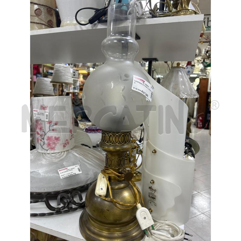 LAMPADA OTTONE E VETRO | Mercatino dell'Usato Ciampino 1