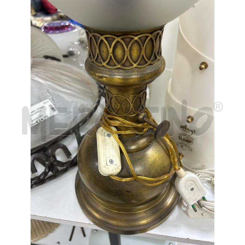 LAMPADA OTTONE E VETRO | Mercatino dell'Usato Ciampino 2