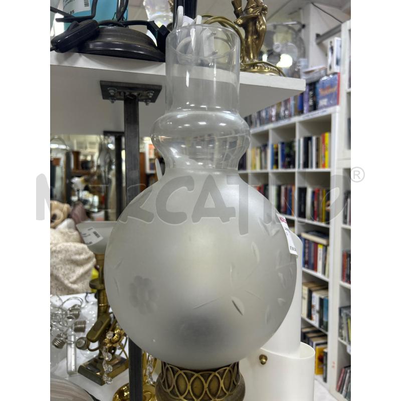 LAMPADA OTTONE E VETRO | Mercatino dell'Usato Ciampino 3