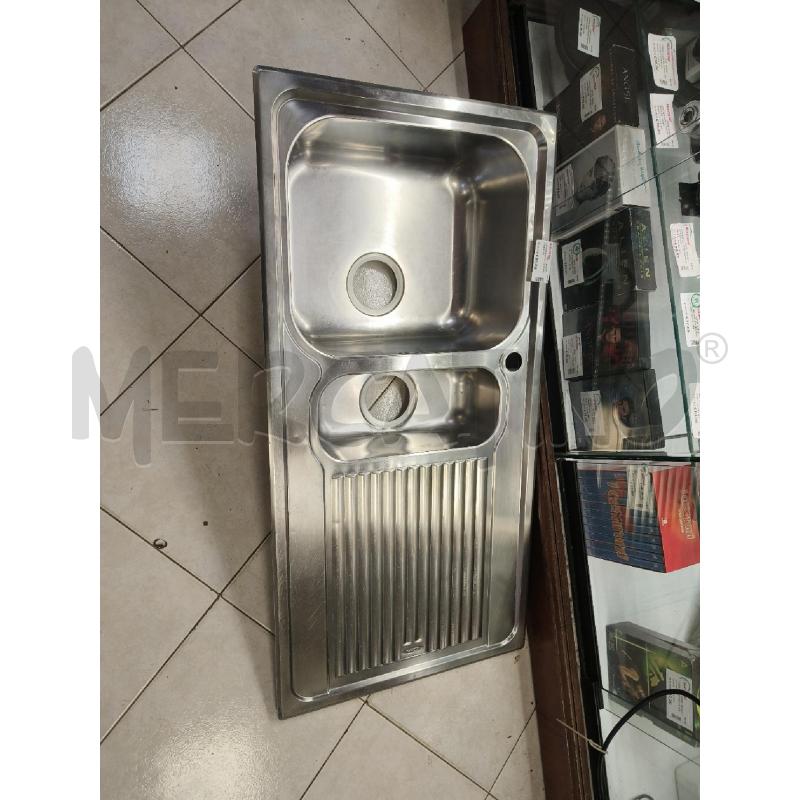 LAVANDINO CM ACCIAIO 2 VASCHE  | Mercatino dell'Usato Ciampino 1