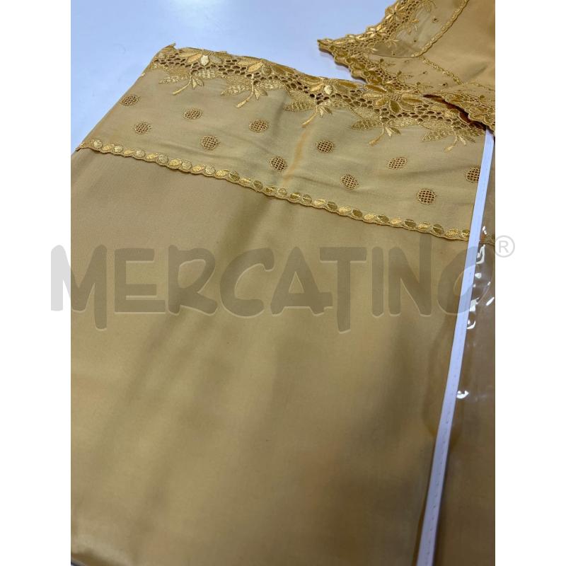 LENZUOLO MATRIMONIALE COMPLETO GIALLO ORO | Mercatino dell'Usato Ciampino 2