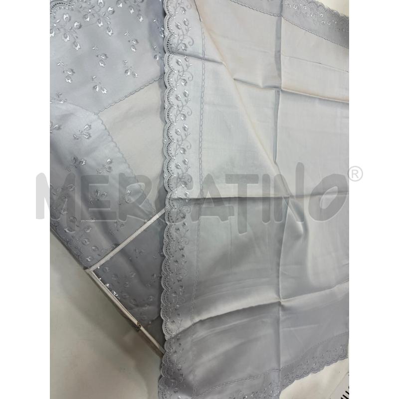 LENZUOLO MATRIMONIALE COMPLETO RASO GRIGIO | Mercatino dell'Usato Ciampino 2