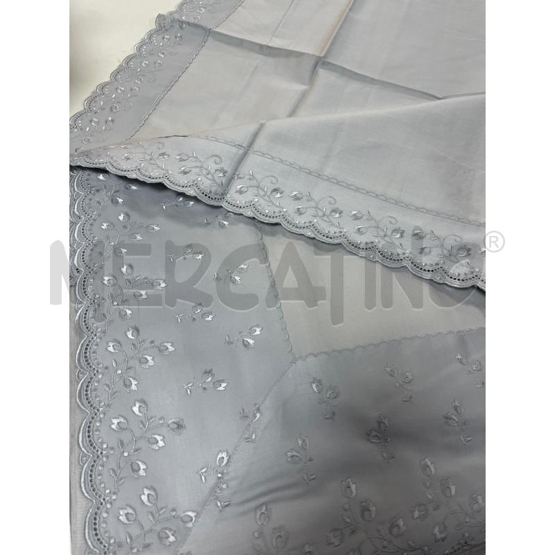 LENZUOLO MATRIMONIALE COMPLETO RASO GRIGIO | Mercatino dell'Usato Ciampino 3
