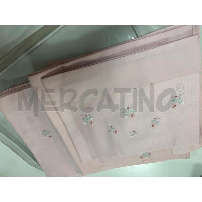 LENZUOLO MATRIMONIALE ROSA CON FEDERE FIORELLINI | Mercatino dell'Usato Ciampino 1