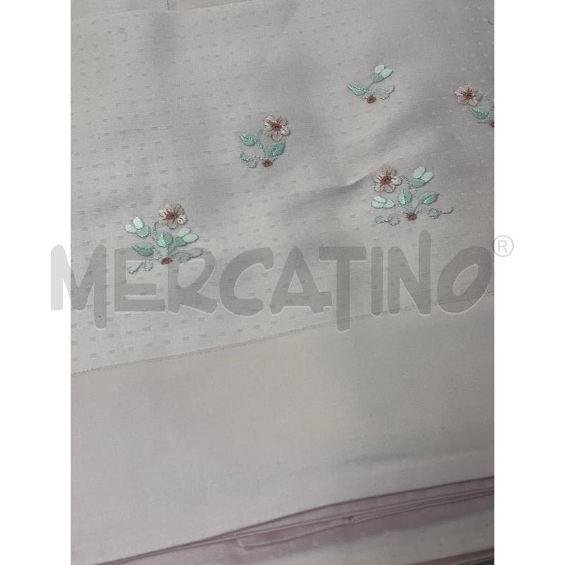 LENZUOLO MATRIMONIALE ROSA CON FEDERE FIORELLINI | Mercatino dell'Usato Ciampino 2