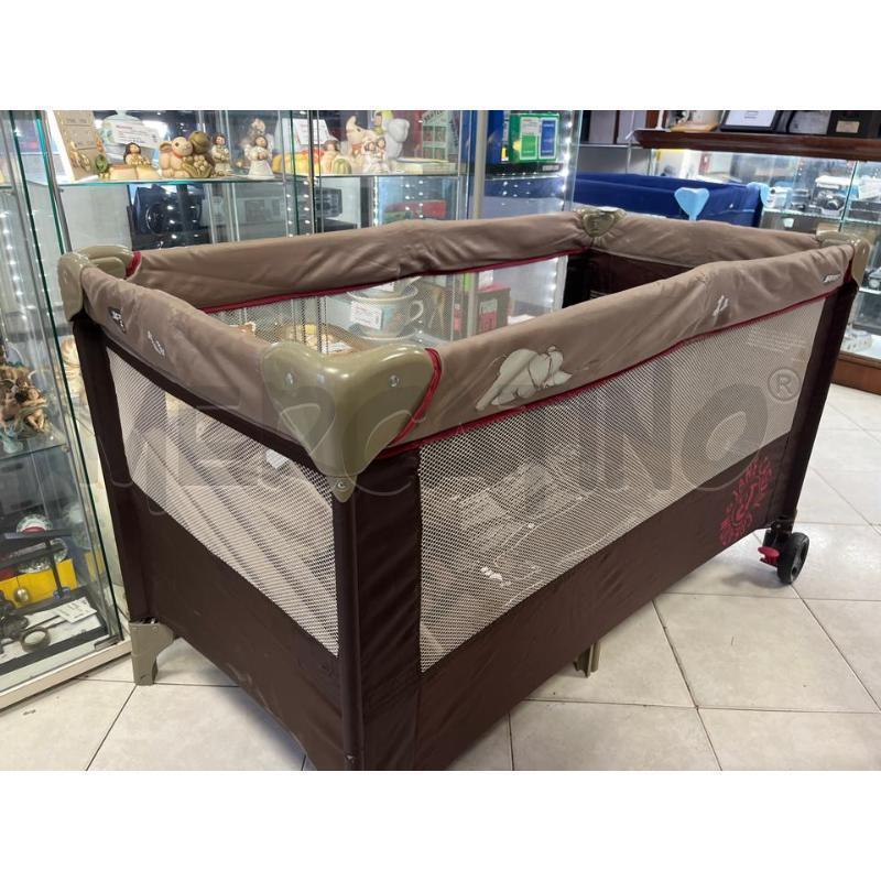 LETTINO CAMPEGGIO BEIGE E MARRONE JANE | Mercatino dell'Usato Ciampino 1