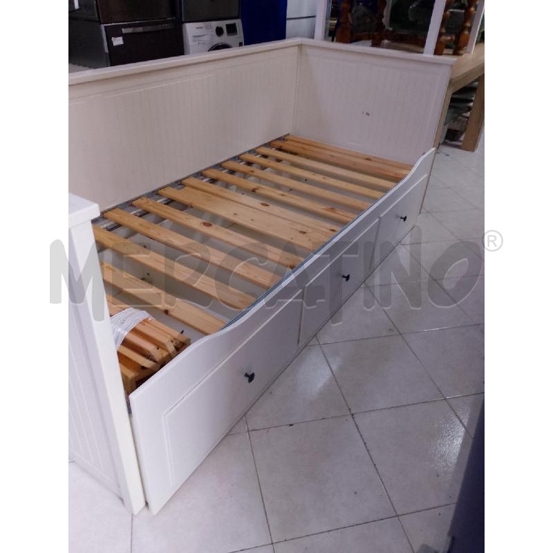 LETTO DIVANO 3 CASSETTI BIANCO LINEA HEMNES 80X200 | Mercatino dell'Usato Ciampino 2