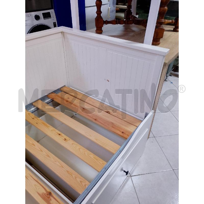 LETTO DIVANO 3 CASSETTI BIANCO LINEA HEMNES 80X200 | Mercatino dell'Usato Ciampino 4
