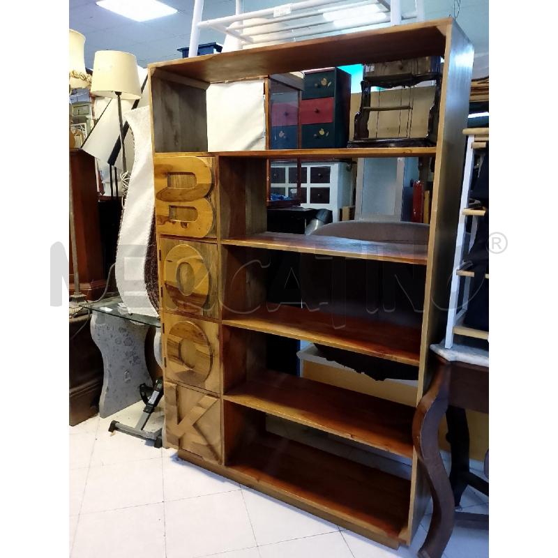 LIBRERIA LEGNO BOOK 4 SPRTELLI | Mercatino dell'Usato Ciampino 1