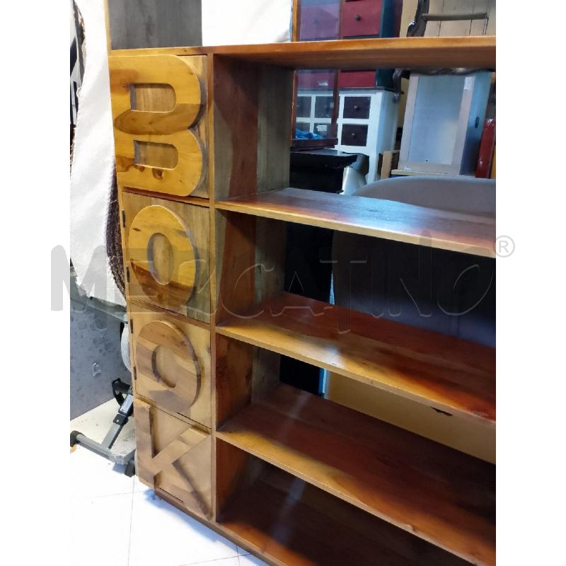 LIBRERIA LEGNO BOOK 4 SPRTELLI | Mercatino dell'Usato Ciampino 2