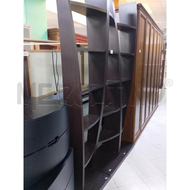 LIBRERIA WENGHE SCURO DESIGNE ESA LINE | Mercatino dell'Usato Ciampino 1