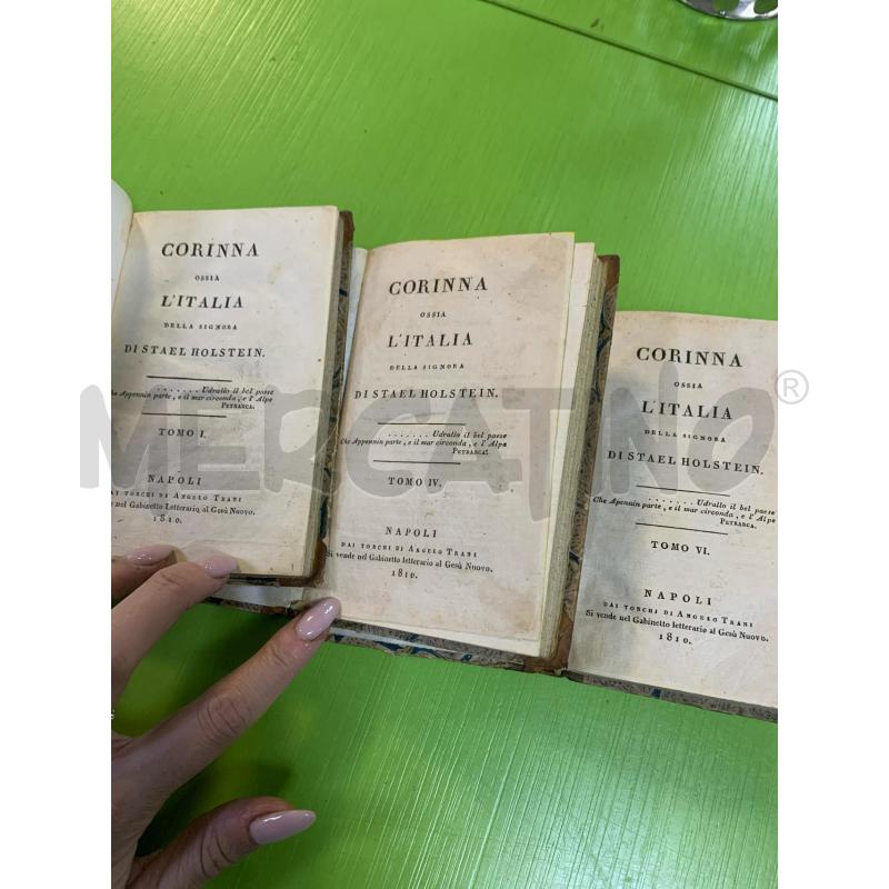 LIBRO 3PZ. CORINNA OSSIA L'ITALIA | Mercatino dell'Usato Ciampino 3