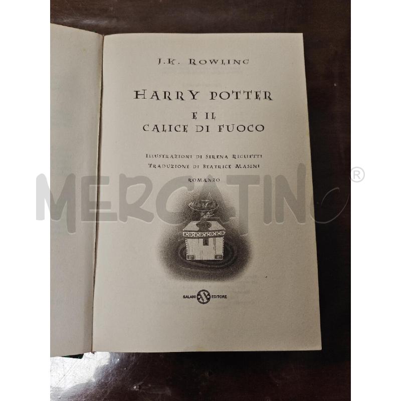 LIBRO HARRY POTTER E IL CALICE DI FUOCO | Mercatino dell'Usato Ciampino 3