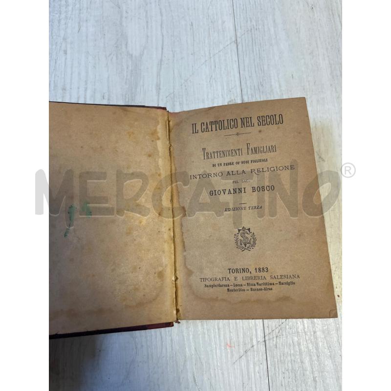 LIBRO IL CATTOLICO NEL SECOLO | Mercatino dell'Usato Ciampino 5