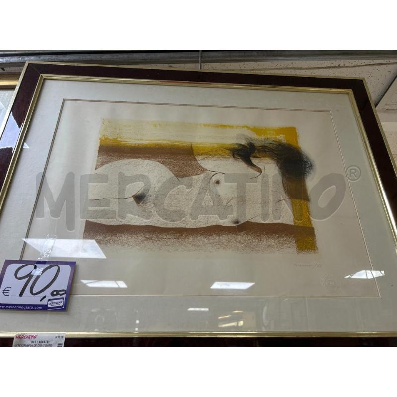 LITOGRAFIA DI GIACOMO PORZANO NUDO DONNA | Mercatino dell'Usato Ciampino 1
