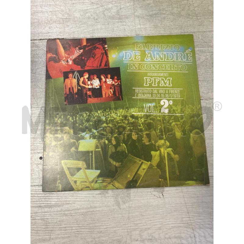 LP33 FABRIZIO DE ANDRÈ IN CONCERTO  | Mercatino dell'Usato Ciampino 1
