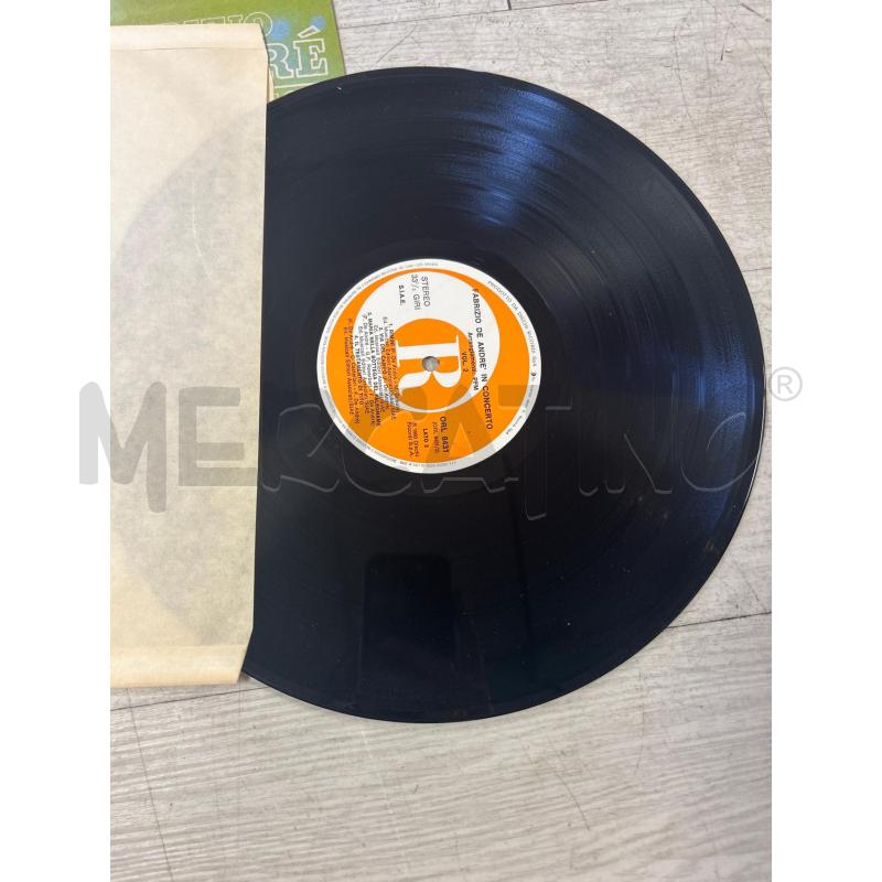 LP33 FABRIZIO DE ANDRÈ IN CONCERTO  | Mercatino dell'Usato Ciampino 3