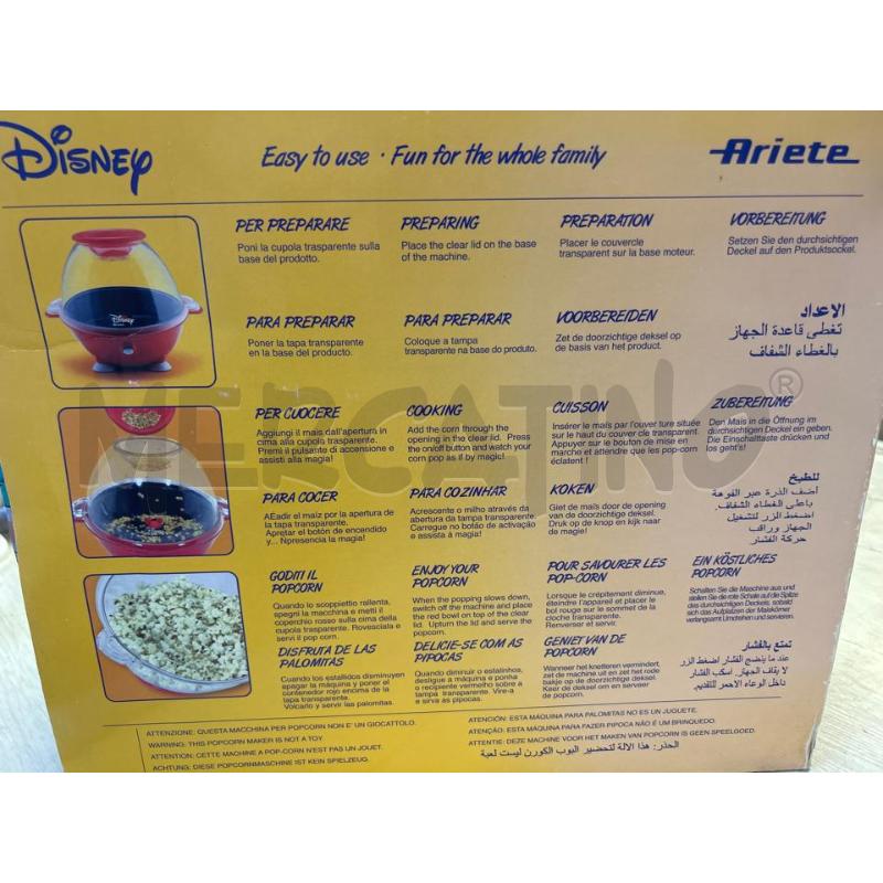 MACCHINA POPCORN DISNEY ARIETE | Mercatino dell'Usato Ciampino 2