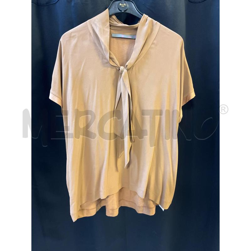 MAGLIA DONNA 1970 SEVENTY MARRONE COTONE E SETA | Mercatino dell'Usato Ciampino 1