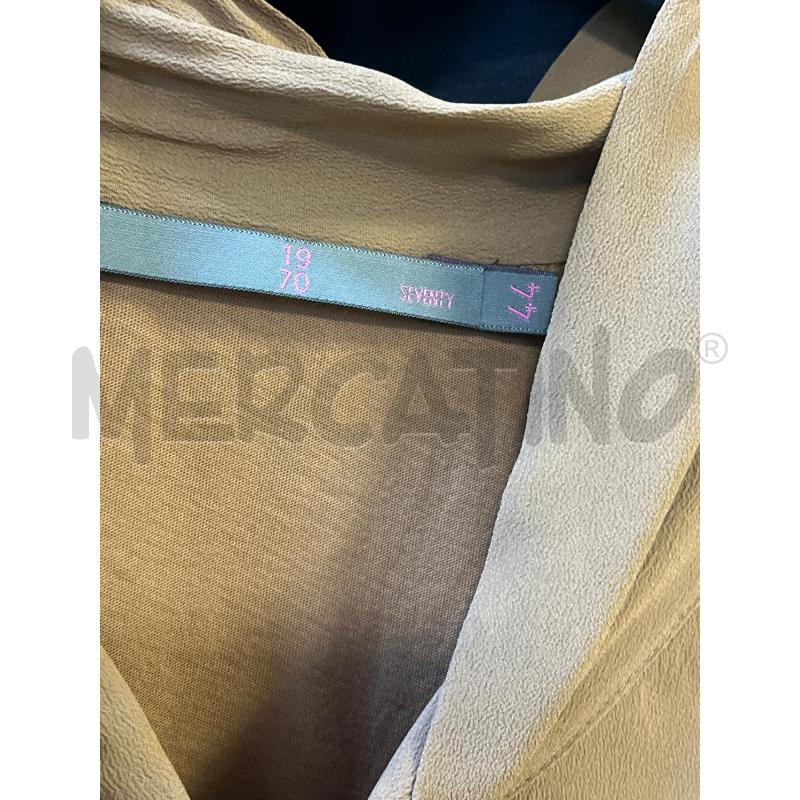 MAGLIA DONNA 1970 SEVENTY MARRONE COTONE E SETA | Mercatino dell'Usato Ciampino 2