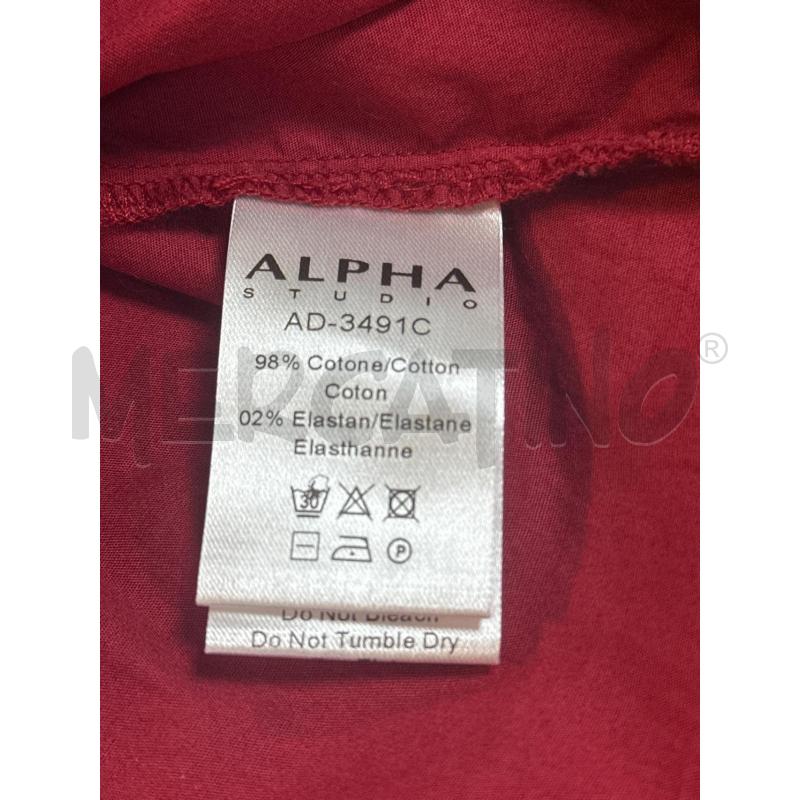 MAGLIA DONNA ALPHA STUDIO ROSSA | Mercatino dell'Usato Ciampino 4