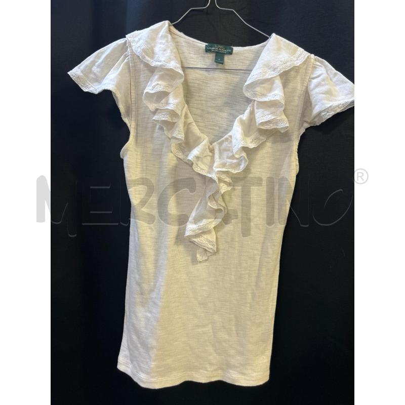 MAGLIA DONNA BIANCA LAUREN JEANS CO. | Mercatino dell'Usato Ciampino 1