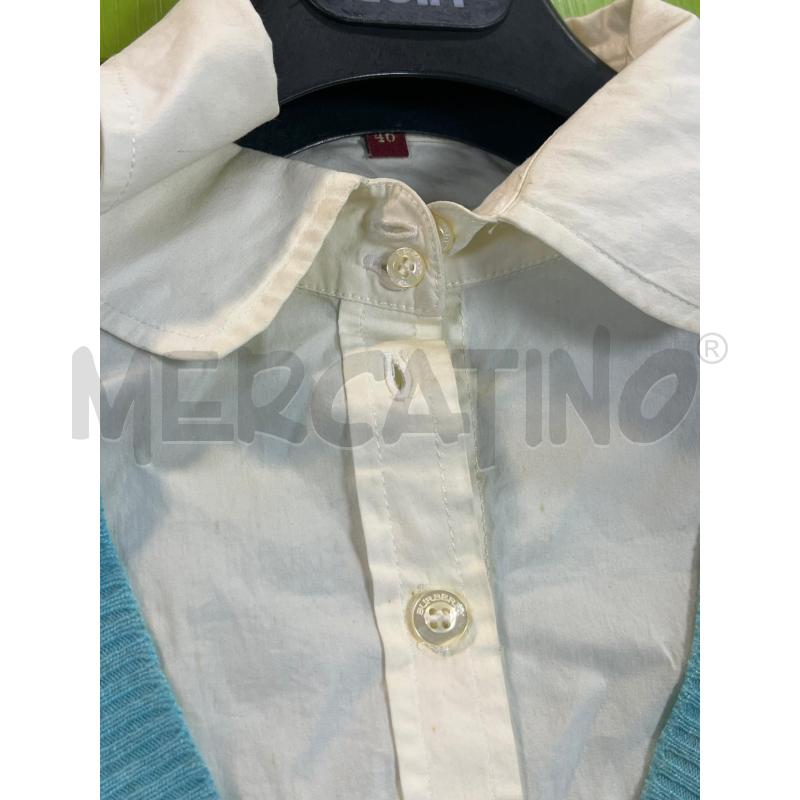 MAGLIA DONNA BURBERRY VERDINA SOTTO CAMICIA DA SMACCHIARE | Mercatino dell'Usato Ciampino 3