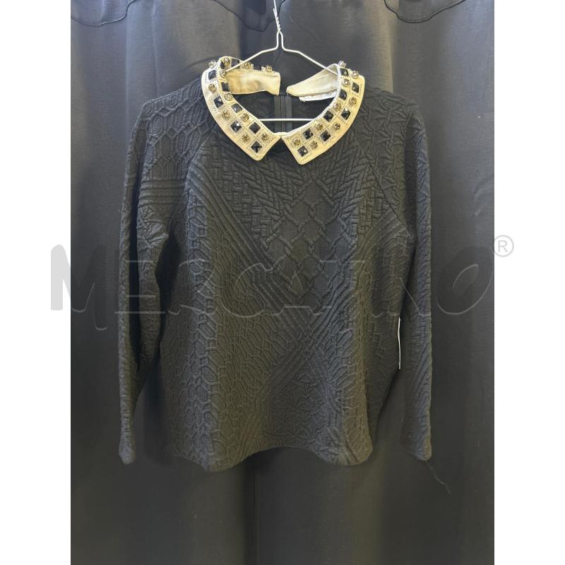 MAGLIA DONNA INTREND NERA GIOIELLI COLLETTO | Mercatino dell'Usato Ciampino 1