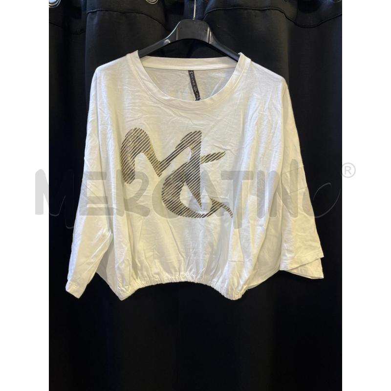 MAGLIA DONNA MANILA GRACE BIANCA CROP  | Mercatino dell'Usato Ciampino 1