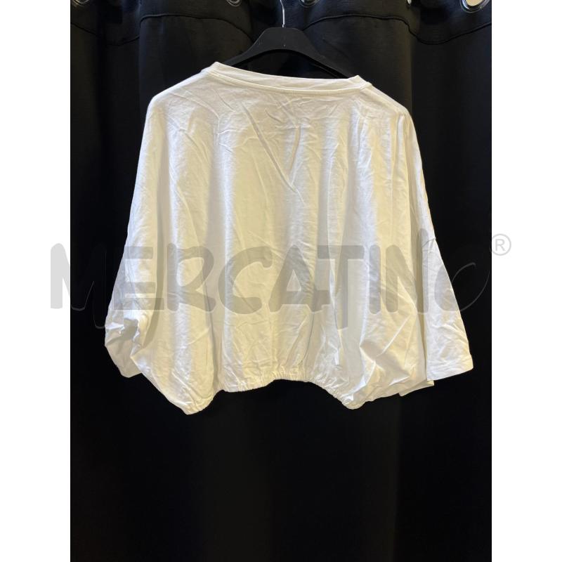 MAGLIA DONNA MANILA GRACE BIANCA CROP  | Mercatino dell'Usato Ciampino 4